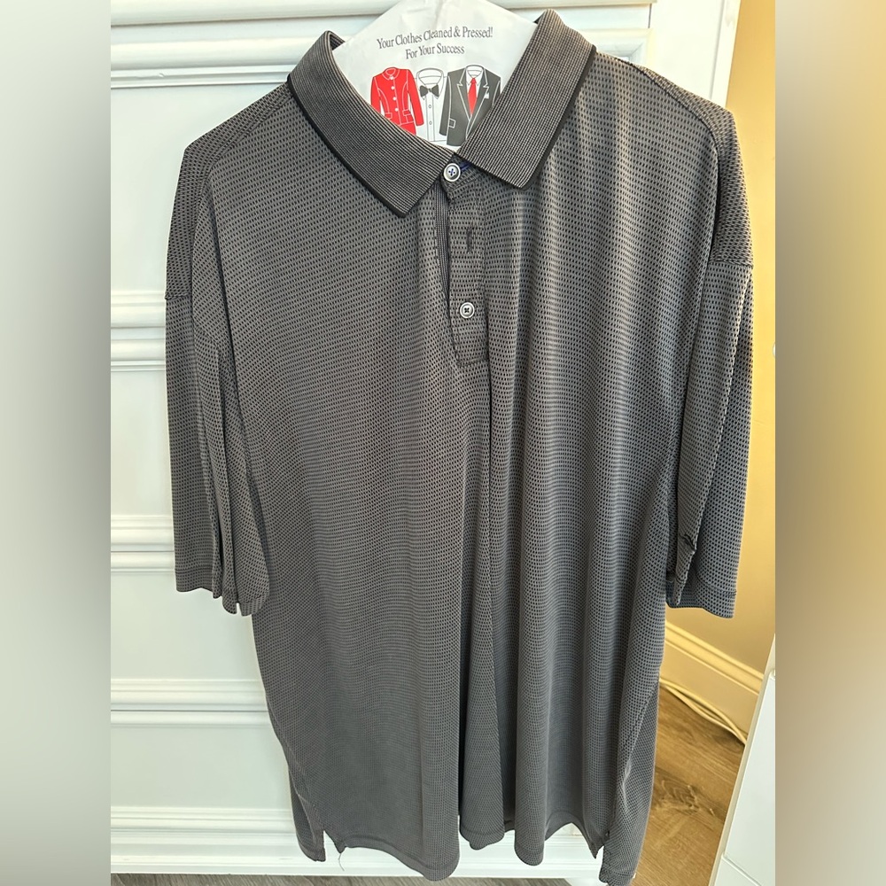 Tommy Bahama Men’s Dark Gray Short Sleeve Polo Shirt Size XXL